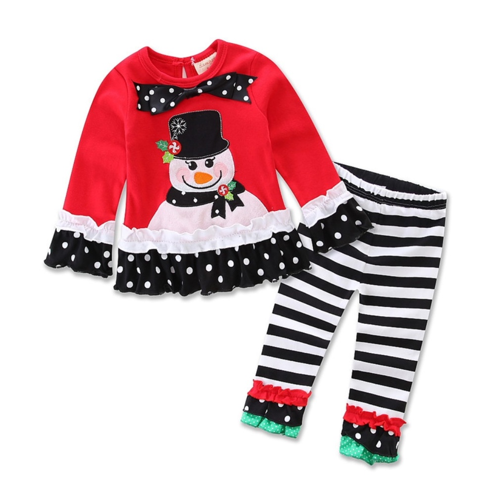 Boutique Girl's 2pc Christmas Outfit or Pj